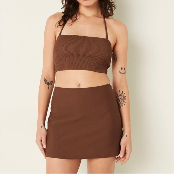 SWIM COVER-UP MINI SKIRT - Picture 4 of 5